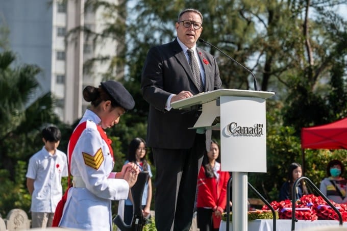 77ème Cérémonie Commémorative Canadienne au cimetière de Sai Wan