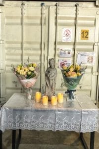 Le père Remy chez Bouygues pour la Sainte Barbe
