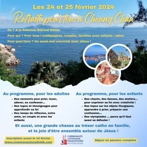 Les annonces paroissiales  – semaine du 5 février 2024