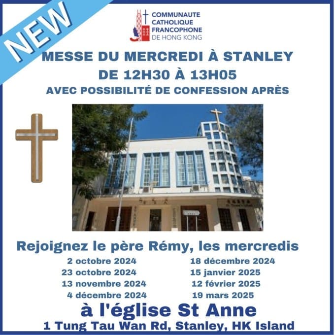 Les annonces paroissiales – semaine du 13 janvier 2025
