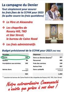 Les annonces paroissiales  – semaine du 13 mars 2023