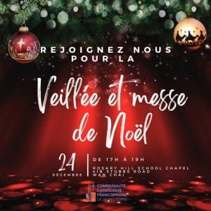 Les annonces paroissiales  – semaine du 11 décembre 2023