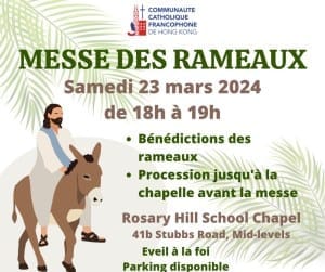 Les annonces paroissiales – semaine du 4 mars 2024