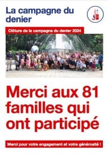 Les annonces paroissiales – semaine du 22 Avril 2024