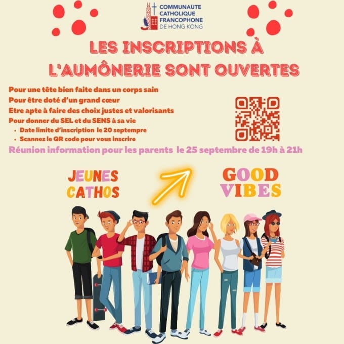 Les annonces paroissiales – semaine du 16 septembre 2024
