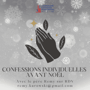 Les annonces paroissiales  – semaine du 5 décembre