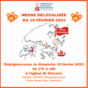 Les annonces paroissiales  – semaine du 6 février 2023