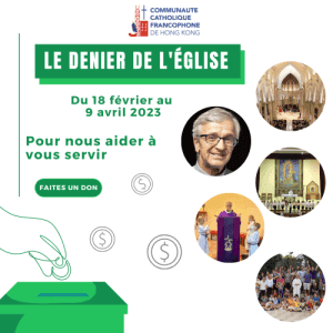 Les annonces paroissiales – semaine du 6 mars 2023