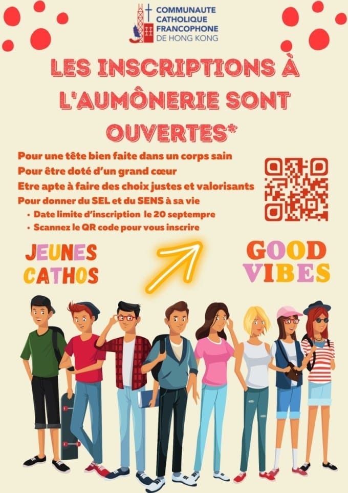 Les annonces paroissiales – semaine du 26 août 2024