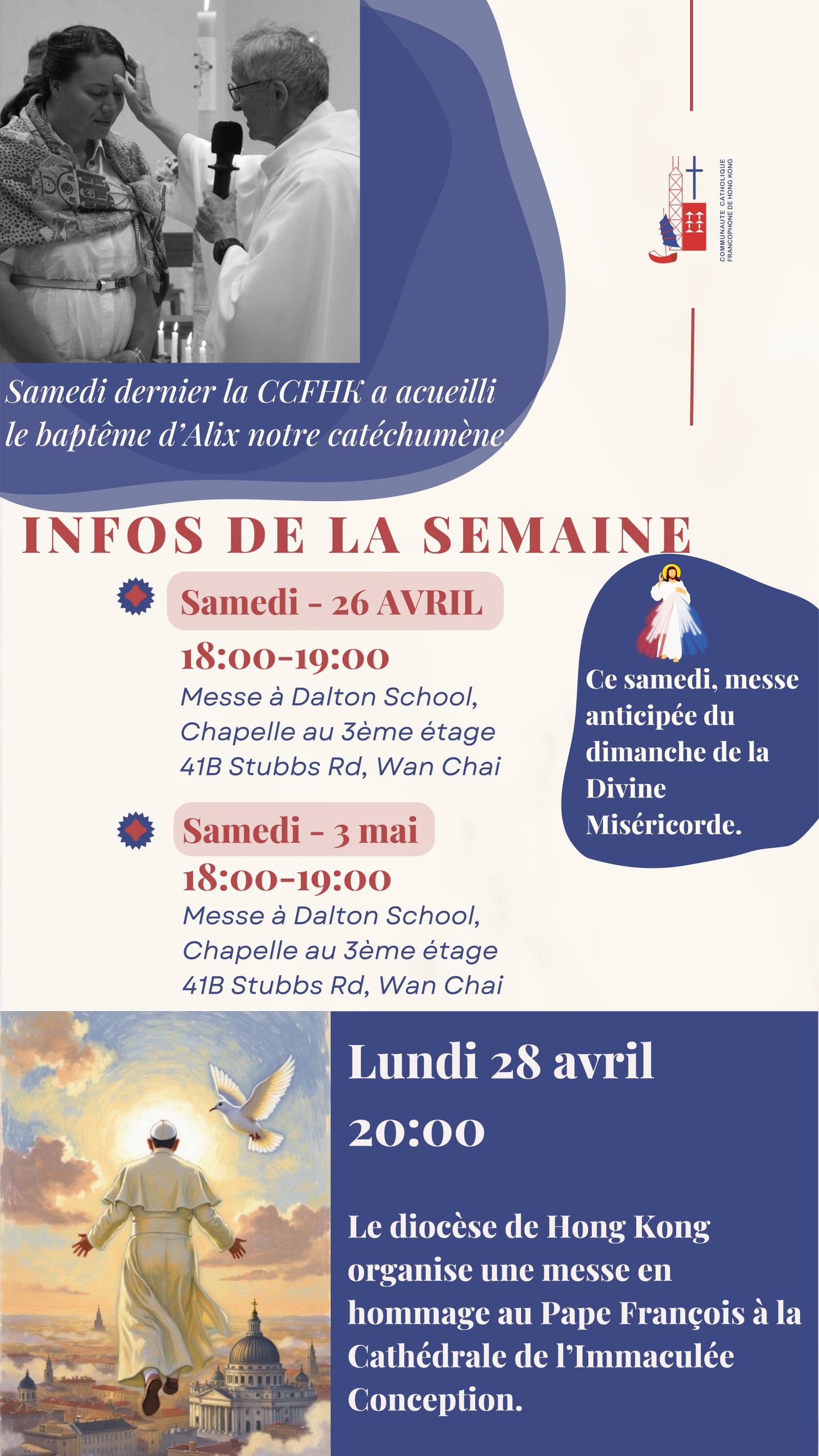 Mardi infos  – semaine du  21 avril 2025