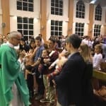 Présentation des enfants préparés au baptême