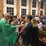 Présentation des enfants préparés au baptême