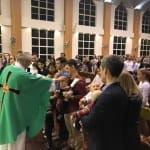 Présentation des enfants préparés au baptême
